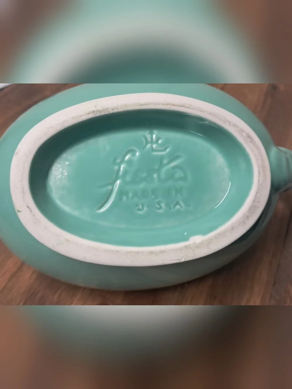Vintage Fiesta Sea Mist Green Gravy Boat Sauceboat Homer Laughlin HLC USA